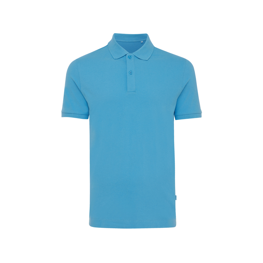 IQONIQ Yosemite gerecycled katoen pique polo - tranquil blue (± PMS 17-4139TCX)