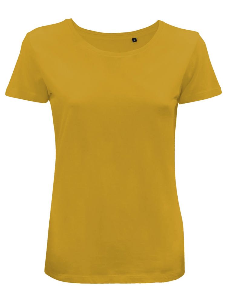 BS Moon dames t-shirt, 150 gr/m² - Mosterdgeel